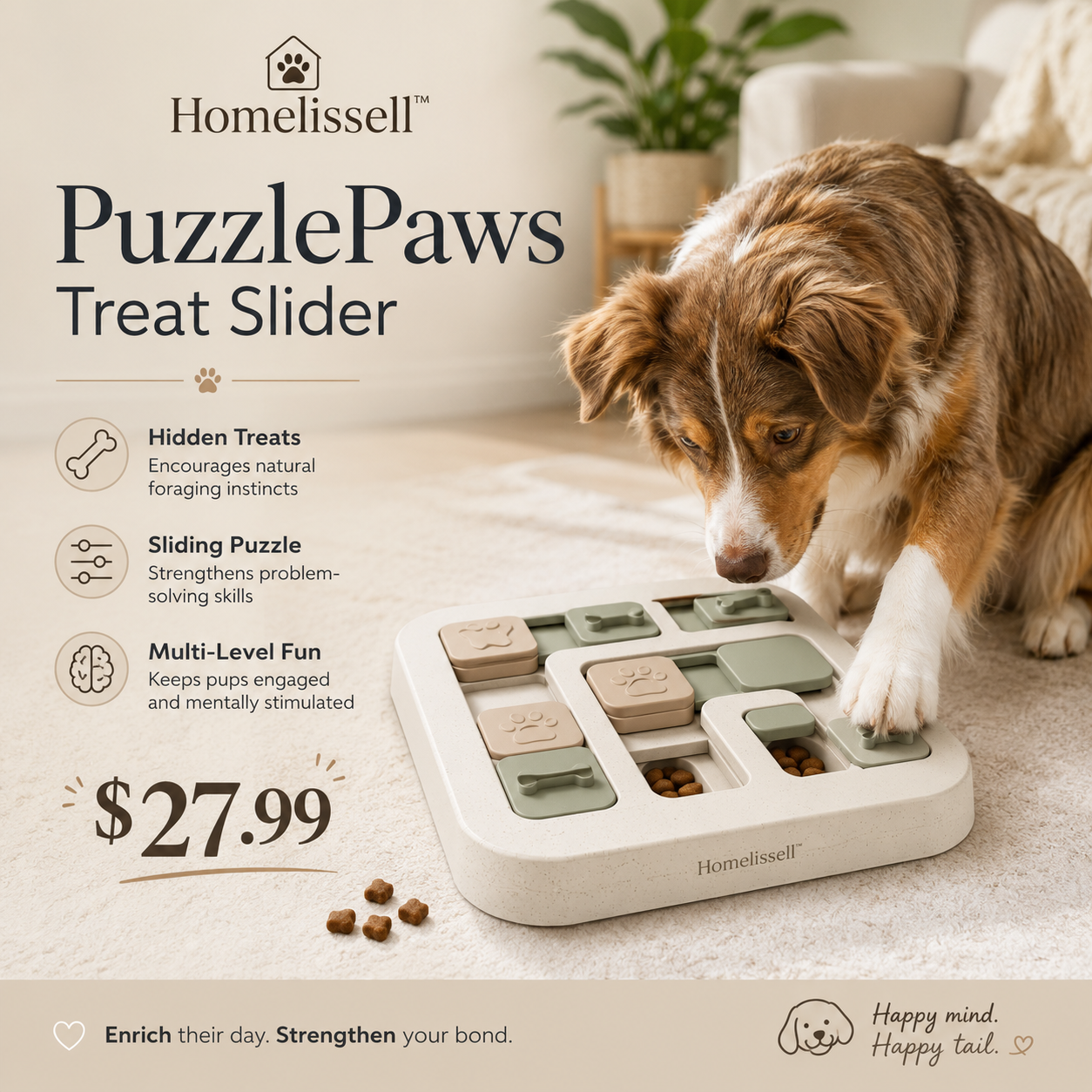 Homelissell™ PuzzlePaws Treat Slider
