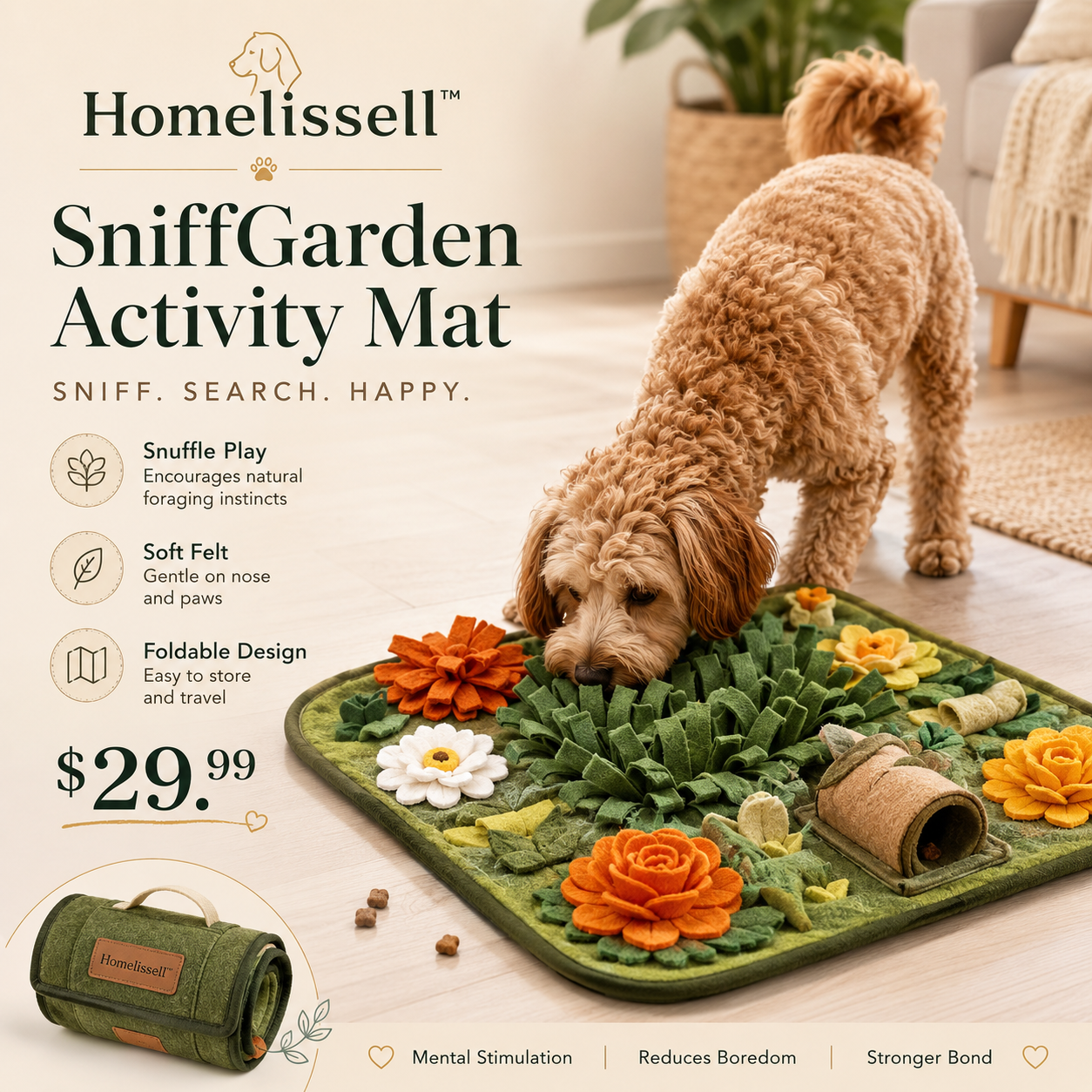 Homelissell™ SniffGarden Activity Mat